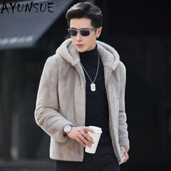 AYUNSUE Men’s Mink Coat