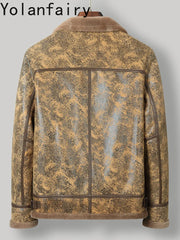 YOLANFAIRY Men’s Leather Jacket
