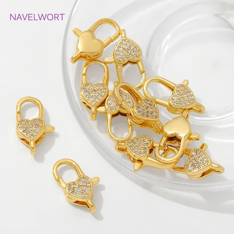 18K Gold Heart Clasp
