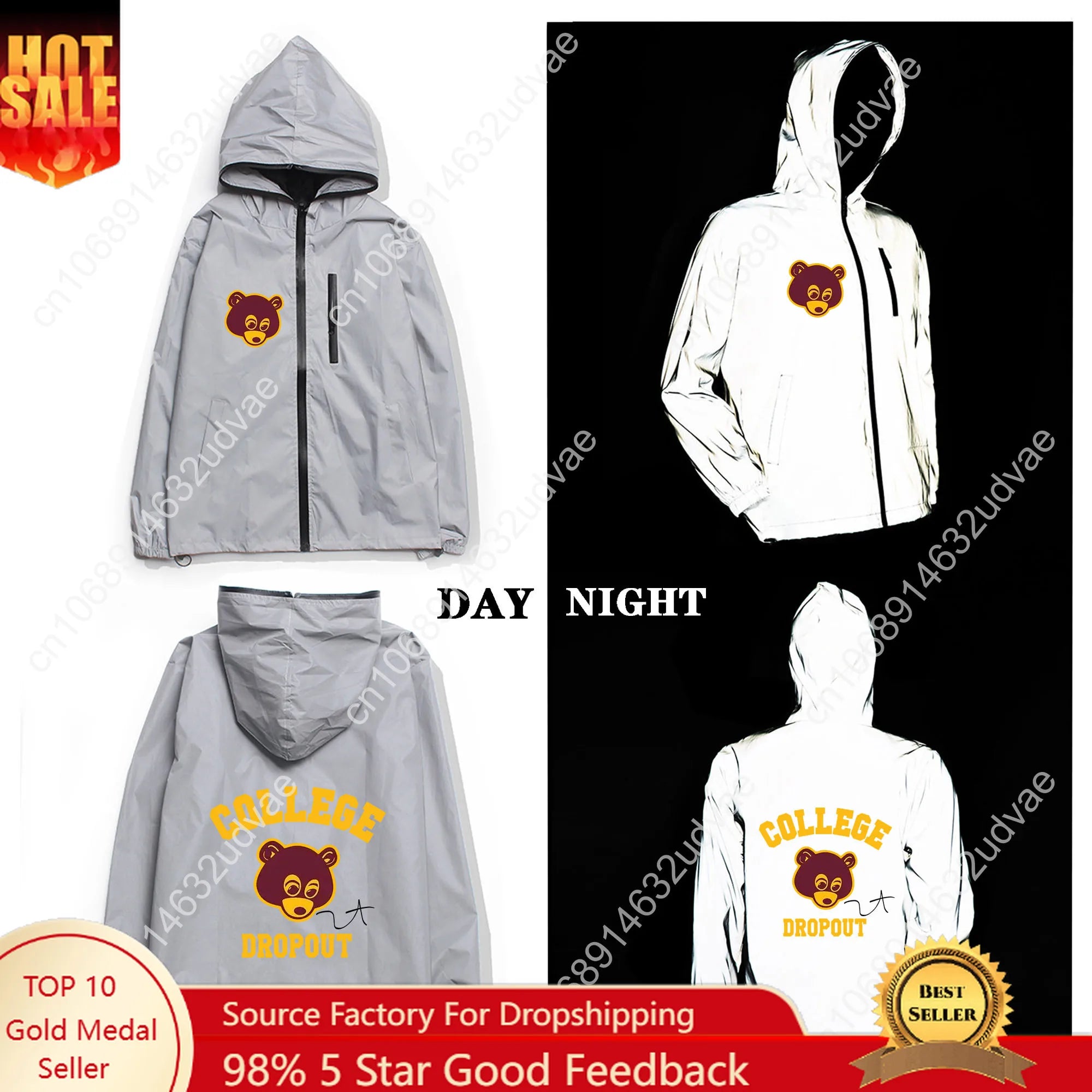 Kanye West Reflective Jacket