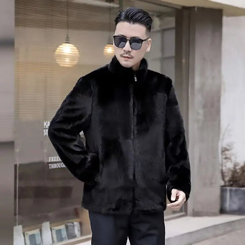 Men`s Winter Hooded Fur Parka