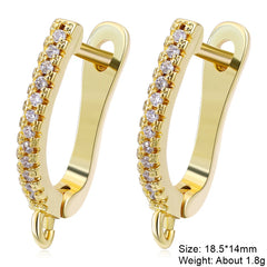 Juya 2Pcs Earring Hook Clasps