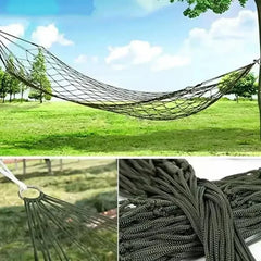 Outdoor Indoor Mesh Hammock Nylon Rope