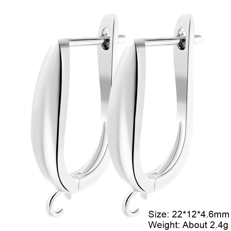 Juya 2Pcs Earring Hook Clasps