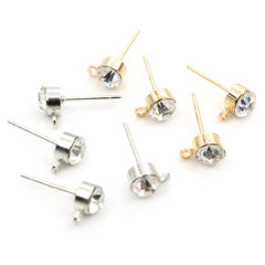 Brass Round Earring Hooks