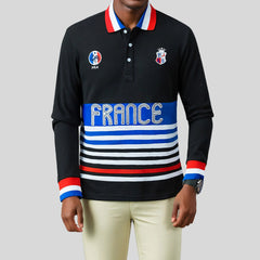 Classic New Men's Long Polo Shirts Striped Design Cotton Breathable Full Sleeve Casual Collar T Shirts for Men clothing - DigiTech ecom Store