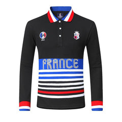 Classic New Men's Long Polo Shirts Striped Design Cotton Breathable Full Sleeve Casual Collar T Shirts for Men clothing - DigiTech ecom Store