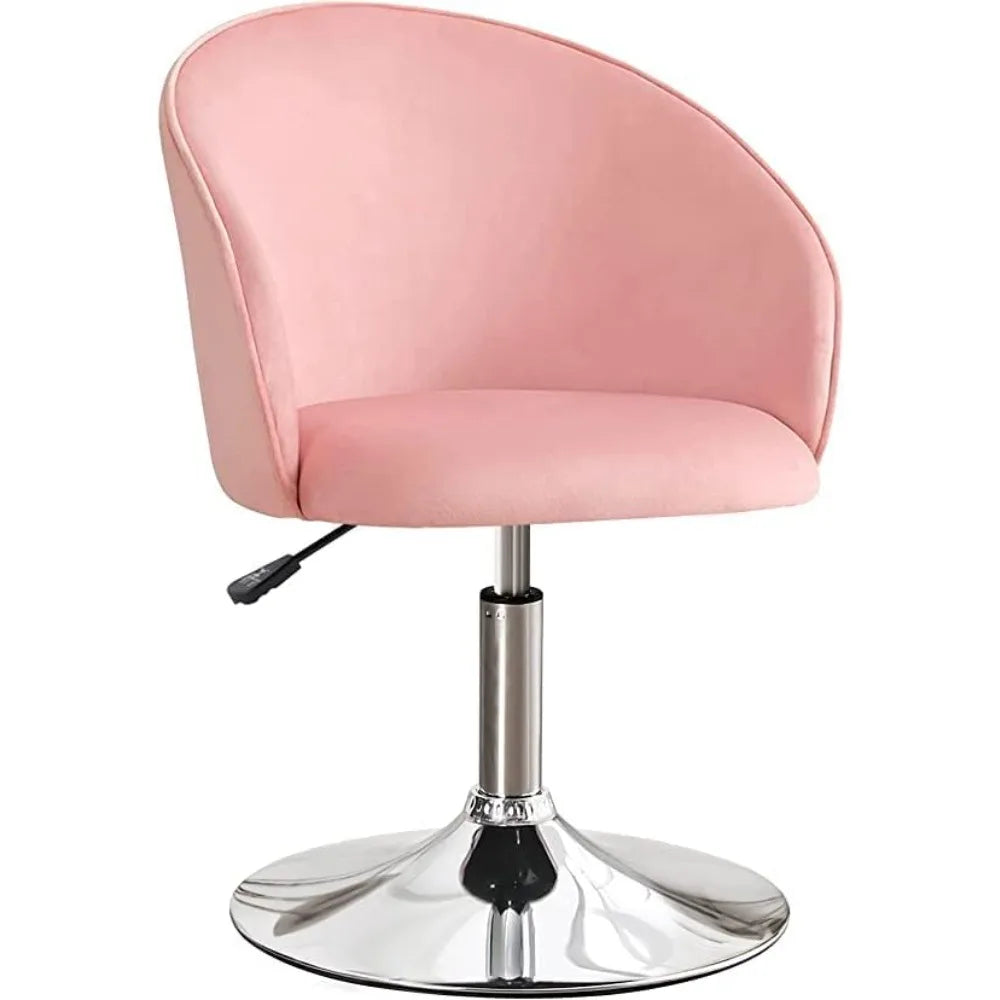 Swivel Velvet Adjustable Vanity Chair