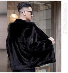 Men`s Winter Hooded Fur Parka