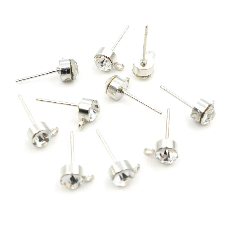 Brass Round Earring Hooks