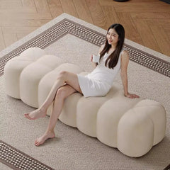 White Cream Foot Stool