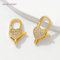 18K Gold Heart Clasp