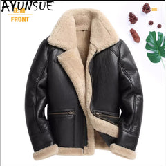Winter Shearling Leather Jacket
