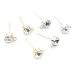 Brass Round Earring Hooks