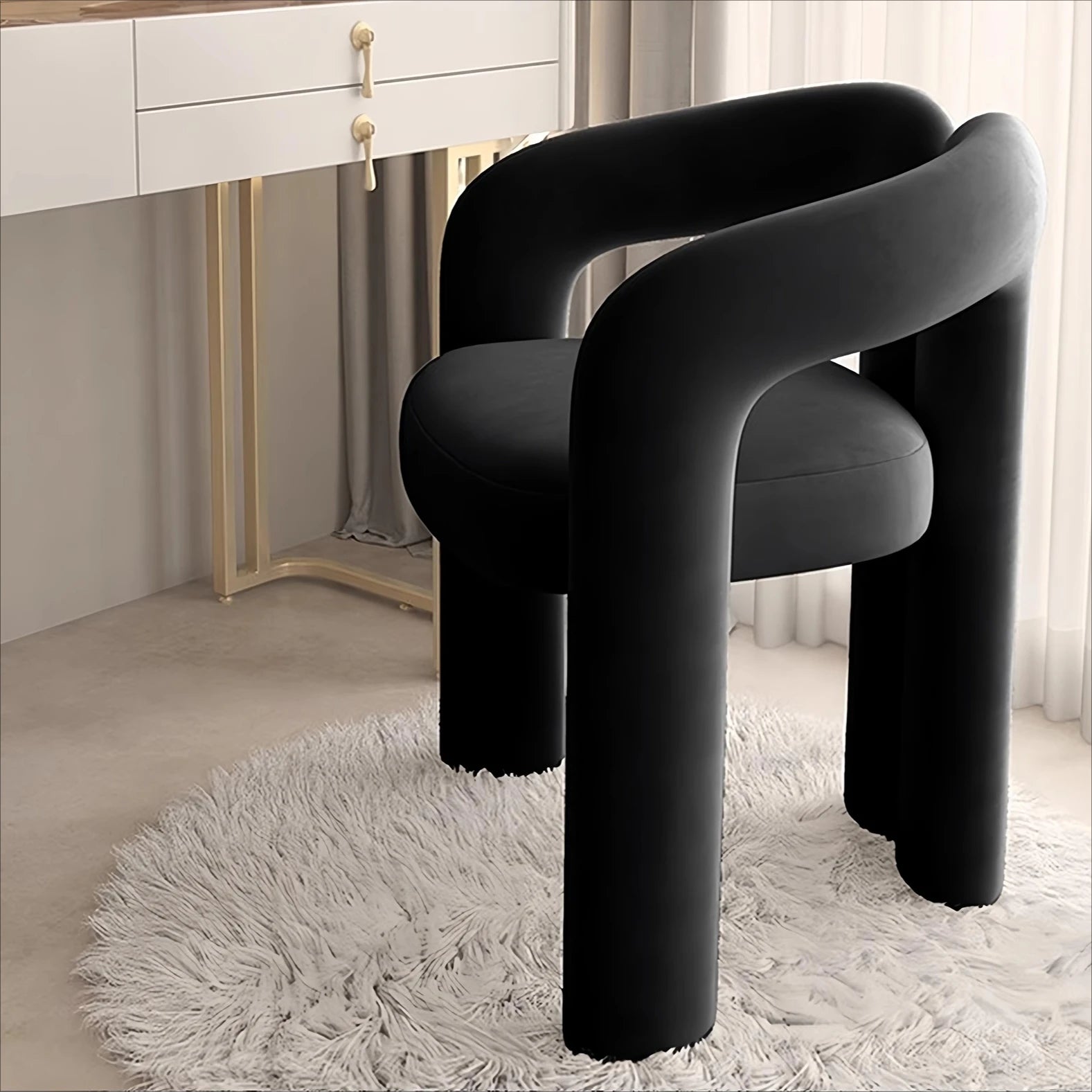 Modern Bedroom Makeup Chair