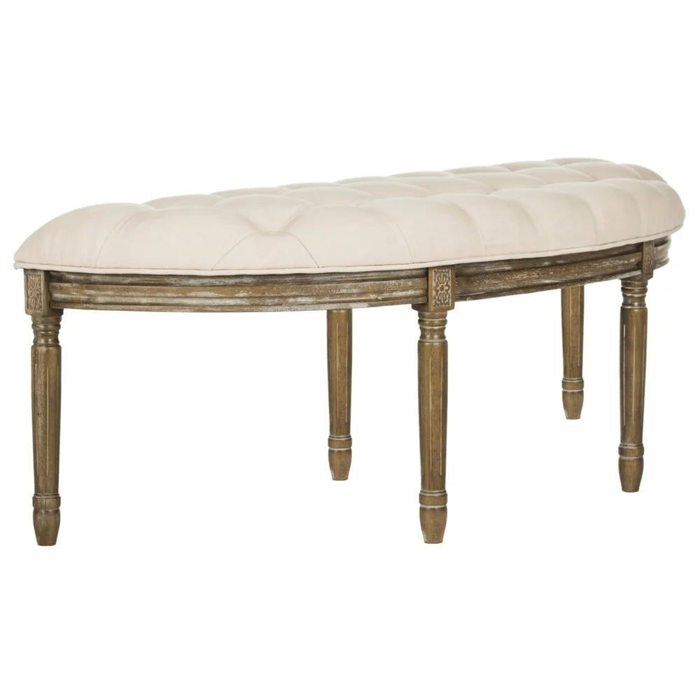 Rustic Semi-Circle Bench