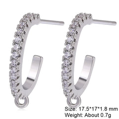 Juya 2Pcs Earring Hook Clasps