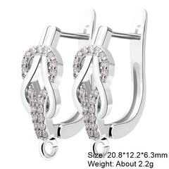 Juya 2Pcs Earring Hook Clasps