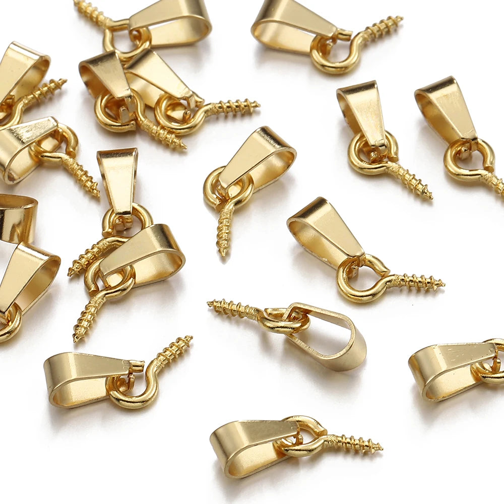 20pcs Stainless Steel Eye Pins Connectors