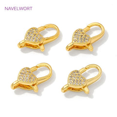 18K Gold Heart Clasp