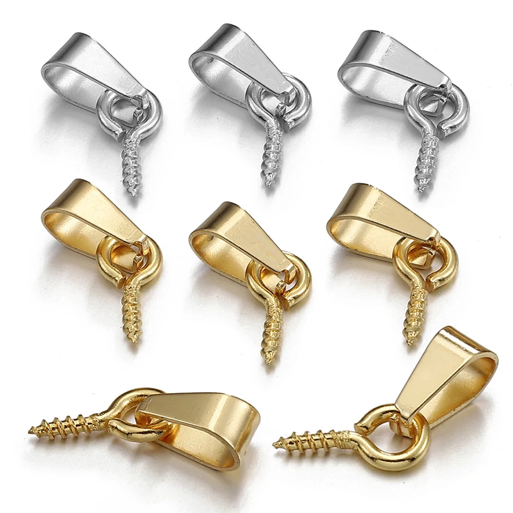 20pcs Stainless Steel Eye Pins Connectors