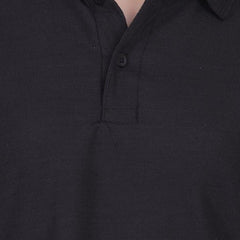 Ketex Black Cotton Blend Polo Neck Tshirt - DigiTech ecom Store