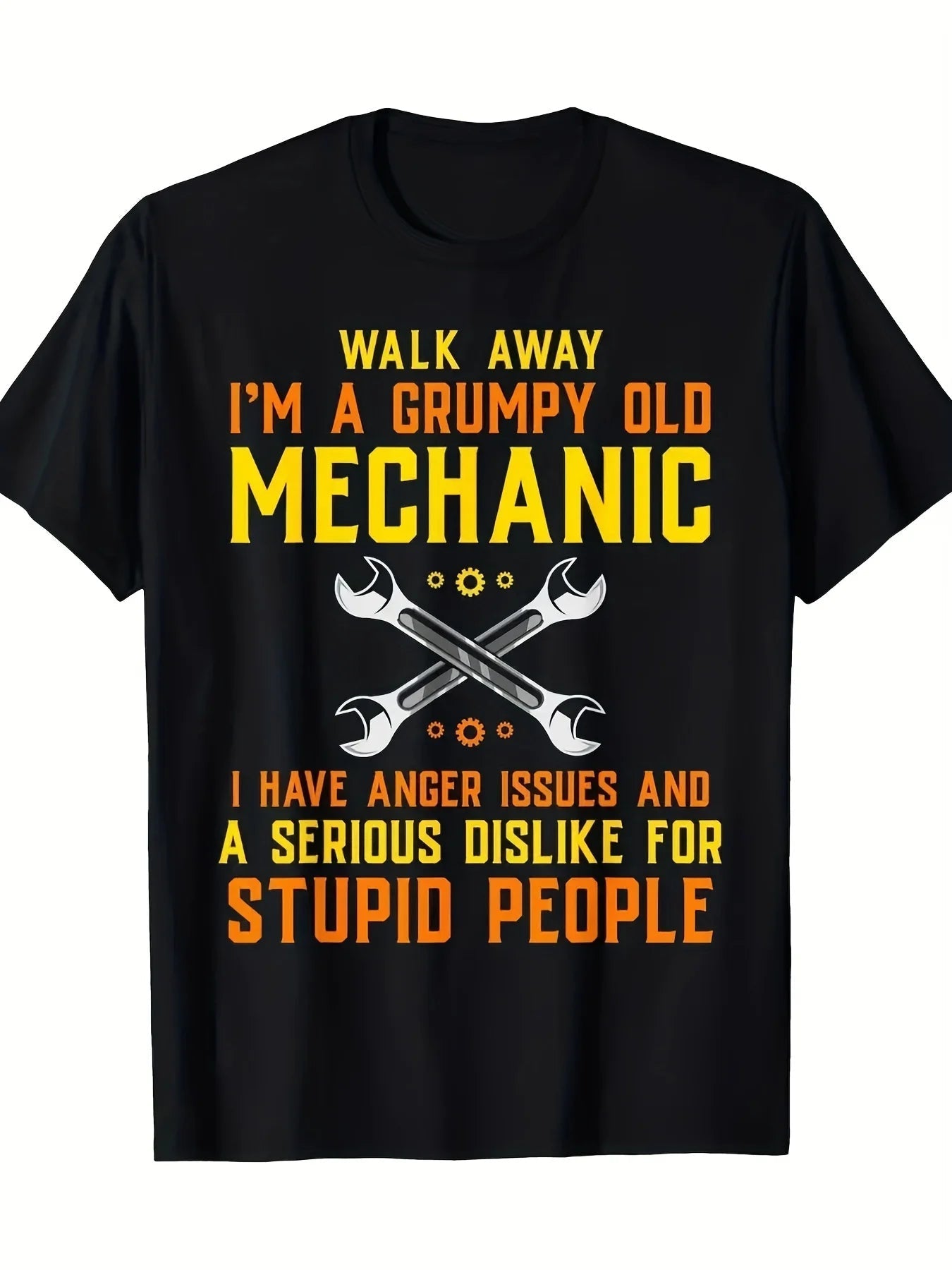 Mechanic Tshirt For Men Engineer Handyman Garage Repairman T-Shirt - 100% Cotton - 220g - DigiTech ecom Store