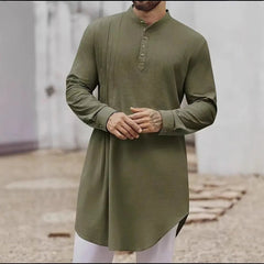 Middle Eastern Arab, Men's Button - Down Shirt, Muslim Robe for Dress Up and Cosplay - DigiTech ecom Store