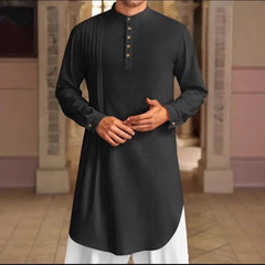 Middle Eastern Arab, Men's Button - Down Shirt, Muslim Robe for Dress Up and Cosplay - DigiTech ecom Store