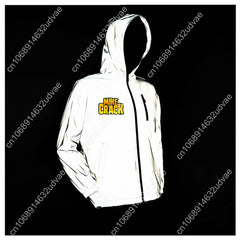 Mikecracks Reflective Jacket Mens Womens Coat Hooded Windbreaker Runing Pocket Jackets Cycling Hiking Zipper Customized Hoodie - DigiTech ecom Store