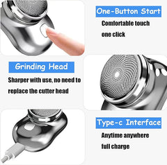 Mini - Shave Portable Electric Shaver, 2025 New Upgrade Mini Electric Razor Shavers for Men - DigiTech ecom Store