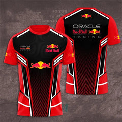 Red Bull Racing Men's 2025 Summer New Sports Quick - Drying T-Shirt Women's Breathable Outdoor Leisure Sports Tops - DigiTech ecom Store