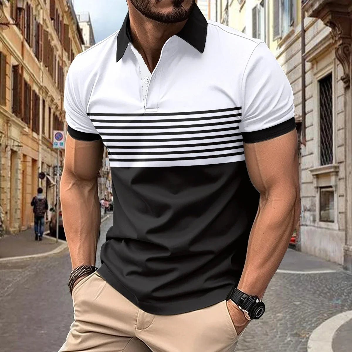 Summer Men's Casual Polo Shirt Large Size 1XL - 7XL Short - sleeved Tees Lapel Business Breathable Soft T-shirt Male Tops Clothes - DigiTech ecom Store