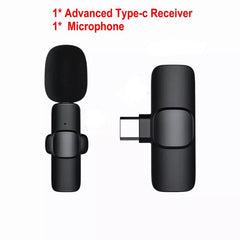 Wireless Lavalier Microphone Portable Audio Video Recording Mic For IPhone Android Mobile Phone Live Broadcast Game Microfonoe - DigiTech ecom Store