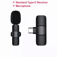 Wireless Lavalier Microphone Portable Audio Video Recording Mic For IPhone Android Mobile Phone Live Broadcast Game Microfonoe - DigiTech ecom Store